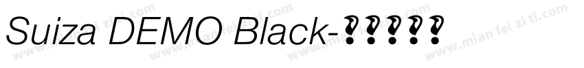 Suiza DEMO Black字体转换 Suiza DEMO Black字体转换